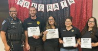 Bullhead City Police Department pins four new forensic phlebotomists