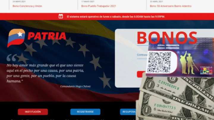 Comenzó la entrega de un bono de $108 por el Sistema Patria, estos serán los beneficiarios