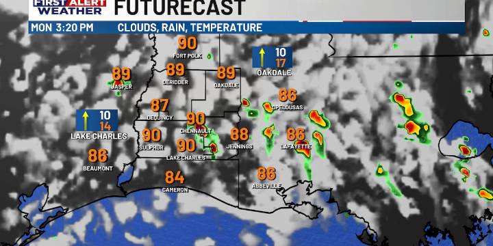 First Alert Forecast: Scattered rounds of storms ahead, as a weak front arrives