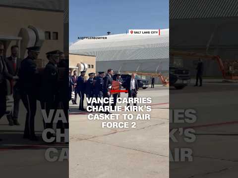 Vance carries Charlie Kirk's casket to Air Force 2