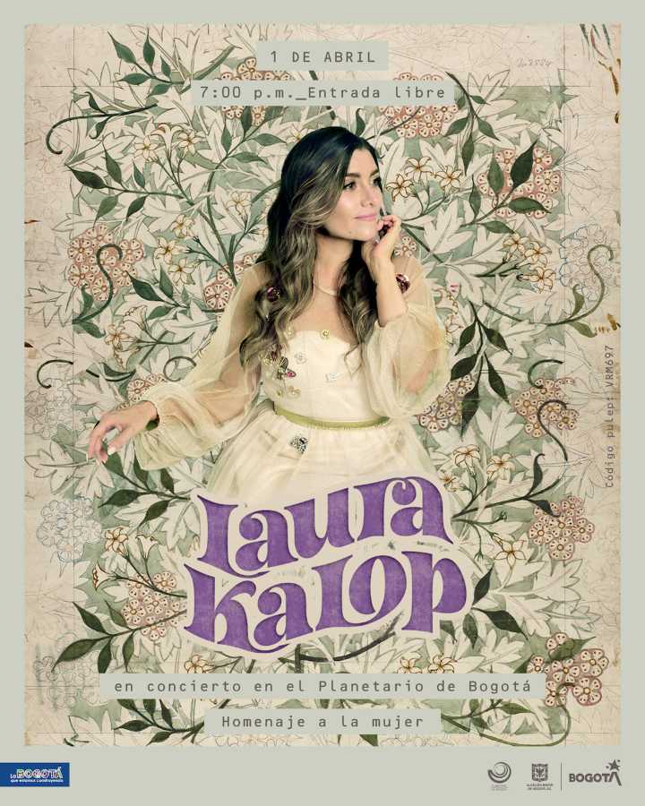 Laura Kalop ofrece concierto gratuito en El Muelle de la FUGA en Bogotá