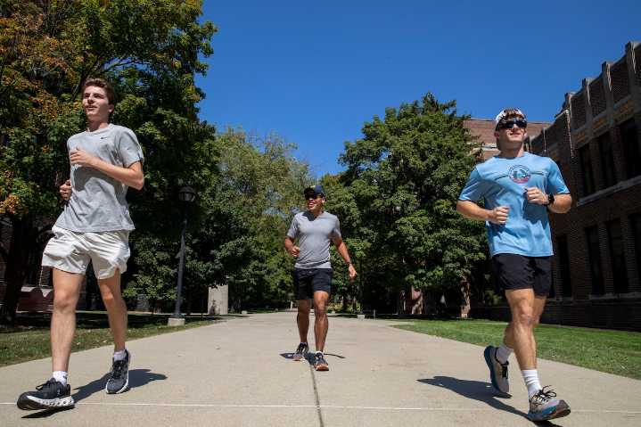This University of Michigan student is training 13 of his fraternity members for a marathon