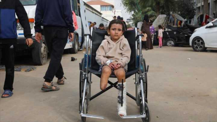 Más de 21 mil niños gazatíes viven con discapacidad por guerra: ONU