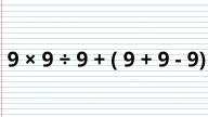 ¿Cuánto es 9 × 9 ÷ 9 + ( 9 + 9 - 9)? La cuenta matemática que pone a prueba a los genios