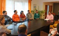 Iván Fernández recibió a integrantes de la nueva Cámara de Turismo en Lago Puelo