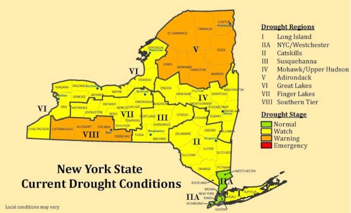 Drought warning issued for 12  Upstate NY counties as dry spell lingers
