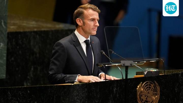 French President stopped in New York to make way for Trump's motorcade