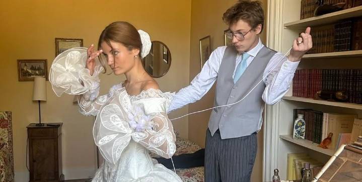 El vestido de novia más original, bonito y emocionante del año es el de la cuñada del diseñador Charles de Vilmorin