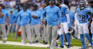 Titans coach Brian Callahan hands off play
