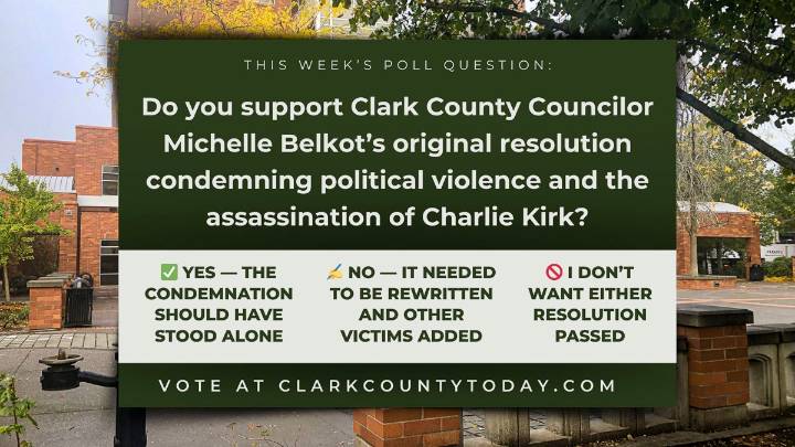 POLL: Do you support Clark County Councilor Michelle Belkot’s original resolution condemning political violence and the assassination of Charlie Kirk?