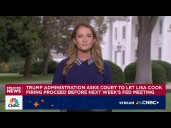Trump admin asks court to let Lisa Cook's firing proceed before next Fed meeting