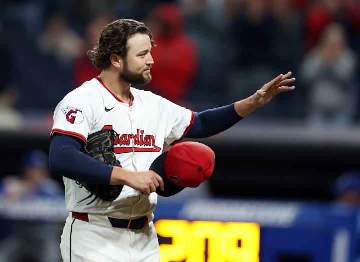 Slade Cecconi’s no-hit bid ends in eighth as Guardians romp to 10
