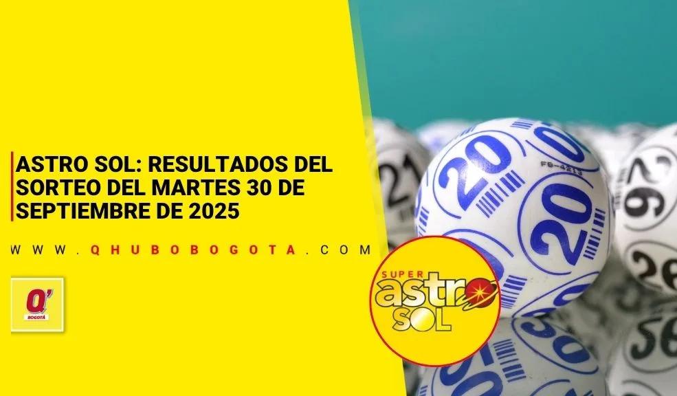 Astro Sol: resultados del sorteo del martes 30 de septiembre