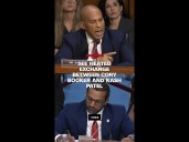 See heated exchange between Cory Booker and Kash Patel