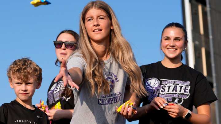 See our favorite photos from the Liberty High School homecoming parade