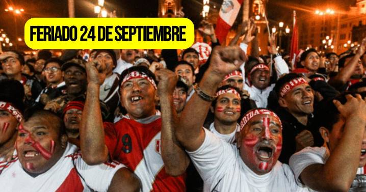 Confirman feriado no laborable para el miércoles 24 de septiembre en Perú: ¿quiénes descansarán?
