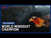 World Wingsuit Champion, Australian Tahi Munroe, Joins Us At The Desk