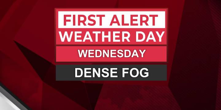 Dense fog lingers into Wednesday morning