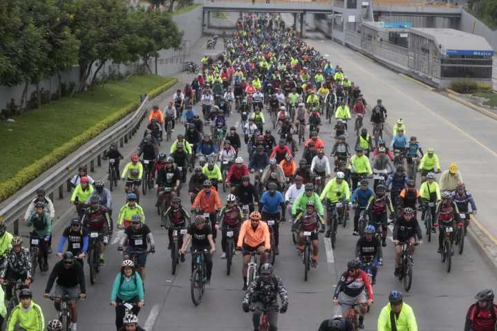 Cierran Costa Verde y Vía Expresa por bicicleteada