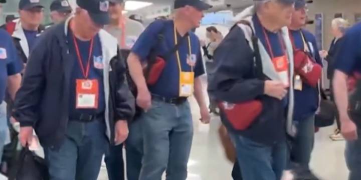Western North Dakota Honor Flight takes off back