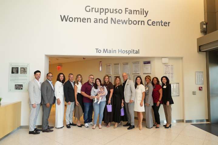 Family of first baby born at new Staten Island birth center reunite with doctors, donors who launched scholarship in tot’s name