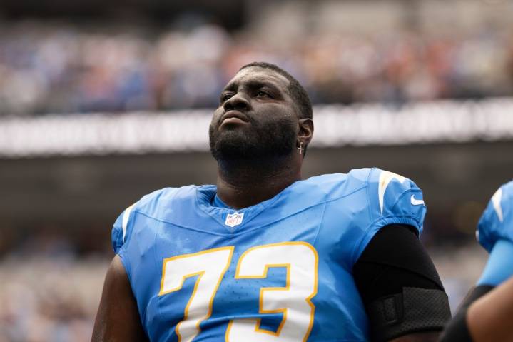Chargers OL Mekhi Becton (concussion) won’t play Sunday