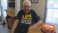 Man enjoys life as he celebrates his 104th birthday