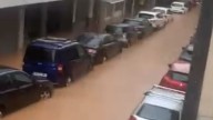 Dos personas heridas por la tromba de agua en la ciudad de Ibiza