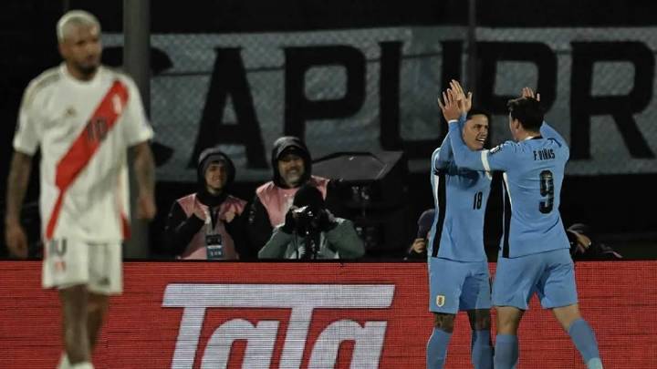 Uruguay goleó 3-0 a Perú y sentenció eliminación del Mundial 2026