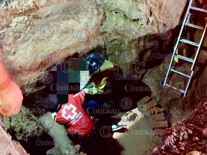 Motociclista se cae en peligrosa zanja en el fraccionamiento Las Brisas