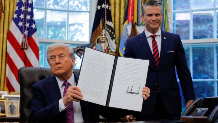 President Trump signs order rebranding Pentagon as the Department of War