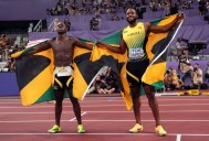 Athletics-Seville delivers in style for 100 metres gold
