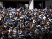 Thousands  converge on shrine for annual Blessing of the Helmets