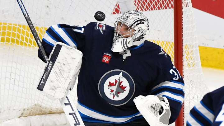 Jets’ Connor Hellebuyck looks back at stellar season, playoff disappointment