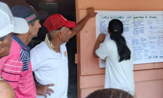 URT avanza en la caracterización territorial del Consejo Comunitario Juana Oyaga de Miranda, en Pelaya (Cesar)