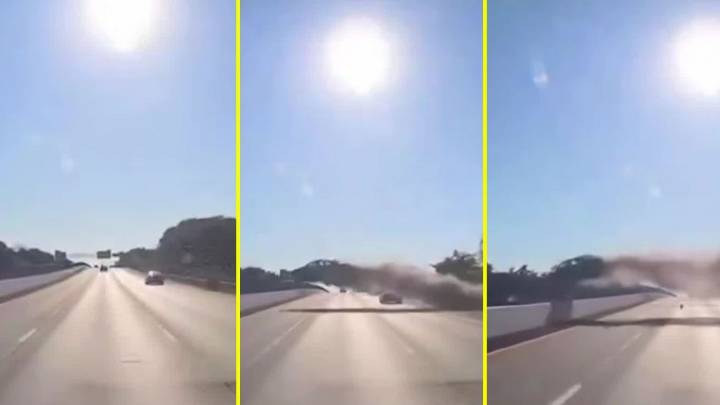 Impactante accidente en Nueva York: Sufrió una convulsión y su auto voló sobre la autopista