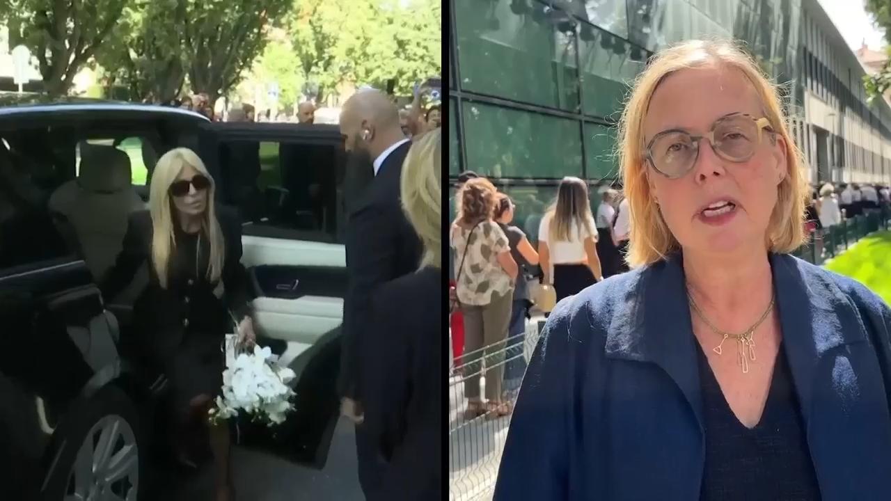 Hundreds pay last respects to Italian fashion icon Giorgio Armani