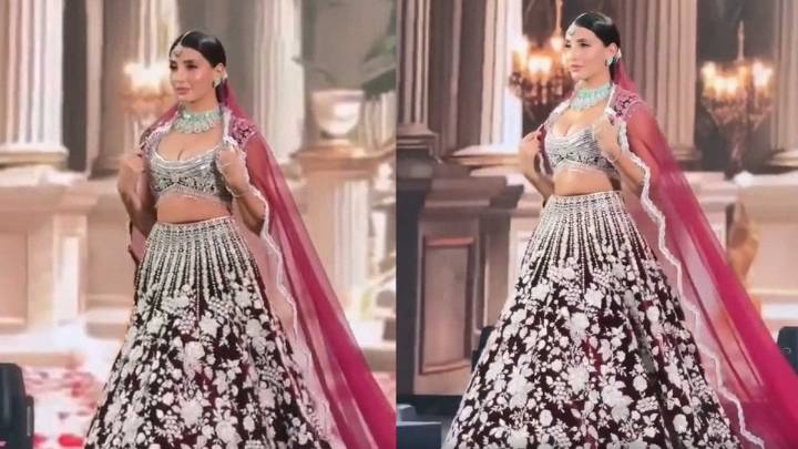 Not Just A Walk, Nora Fatehi Delivered A Full-On Fashion Blockbuster For Manish Malhotra