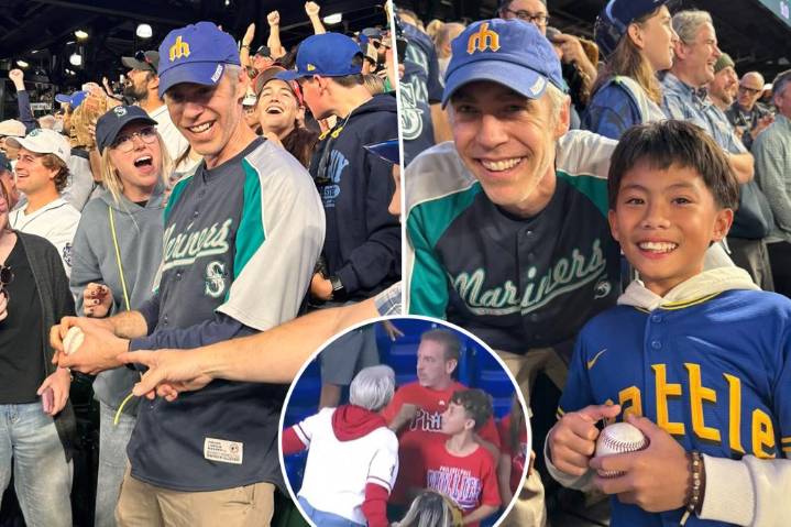 Mariners fan praised for giving away Cal Raleigh's historic home run ball to child — weeks after viral Phillies moment: 'Always be kind'