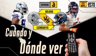 Dallas Cowboys vs. Chicago Bears: ¿Dónde ver y a qué hora es el juego?