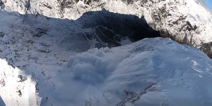 VIDEO: New Zealand crews create epic avalanche with explosives