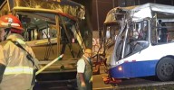 Bus del Corredor Azul choca contra árbol en Av. Arequipa y deja seis pasajeros heridos