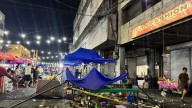 Strong earthquake in central Philippines damages buildings and sends people out of their homes