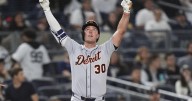 Tigers score 9 runs in 7th inning to trounce wild Yankees 12