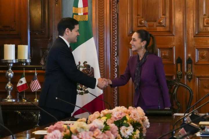 Marco Rubio se reúne con Claudia Sheinbaum en Palacio Nacional