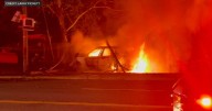 Video shows Army football player rescue driver before car bursts into flames in Orange County, N.Y.