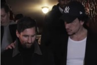 La emotiva frase de Messi a Nico Vázquez tras visitarlo en la obra Rocky