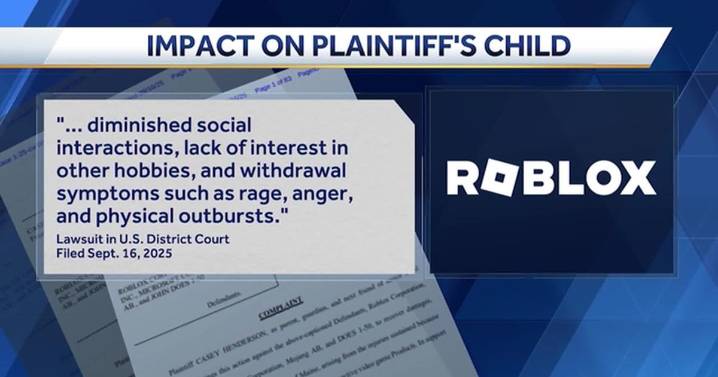 Mother sues developers of video games Roblox, Fortnite and Minecraft