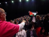 Pro-Palestine activist interrupts UK minister speech at Labour conference