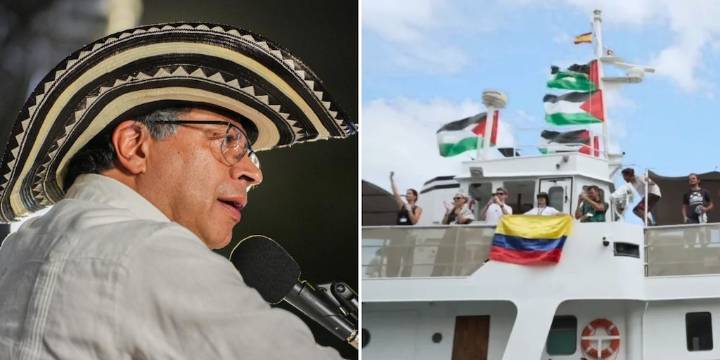 “Pondremos la Cruz de Boyacá a quienes participan con valentía”: la promesa de Petro a los voluntarios que llevan ayuda humanitaria a Gaza